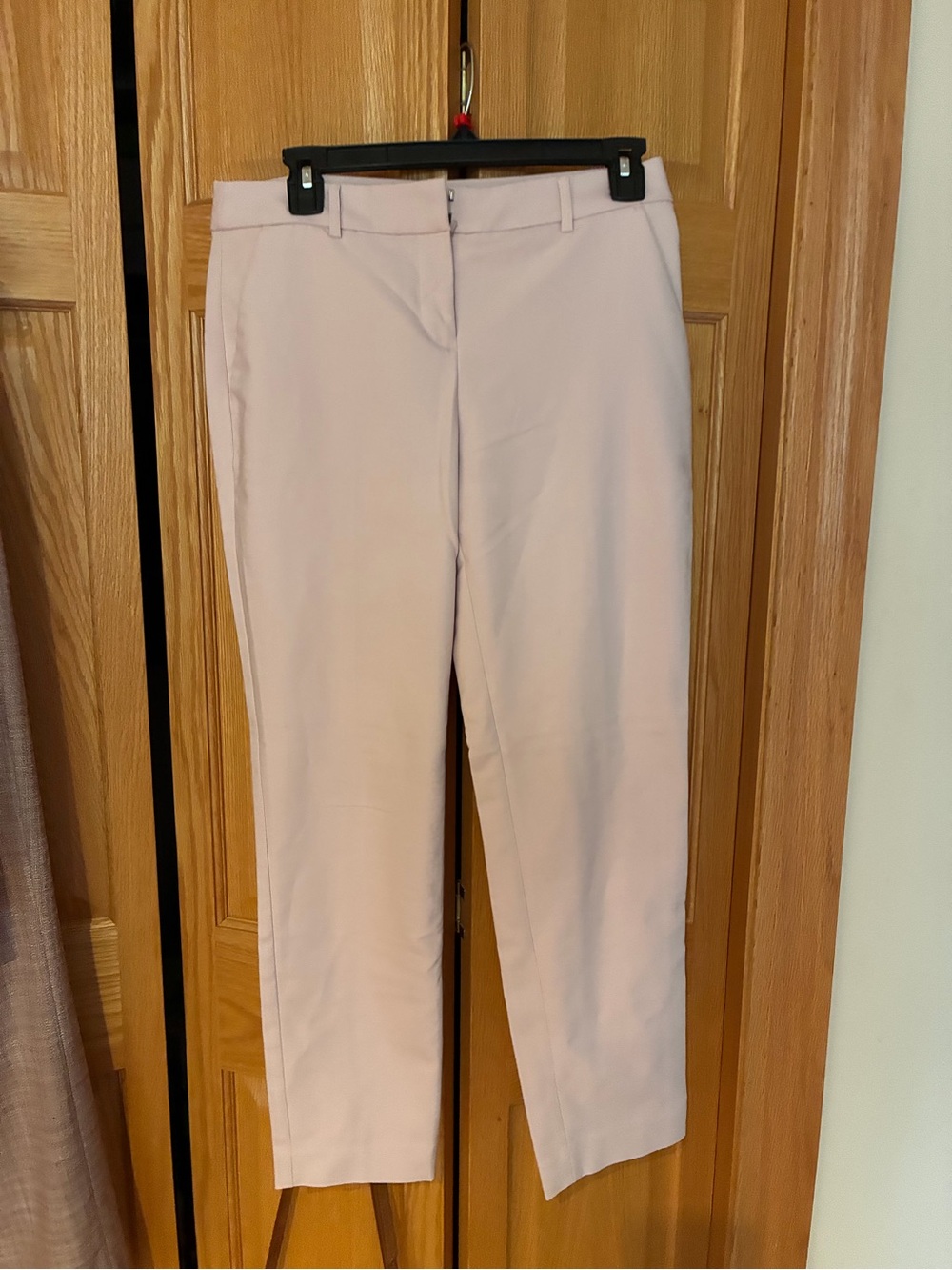 Express Slim Cropped Dress Pants in Pale Pink